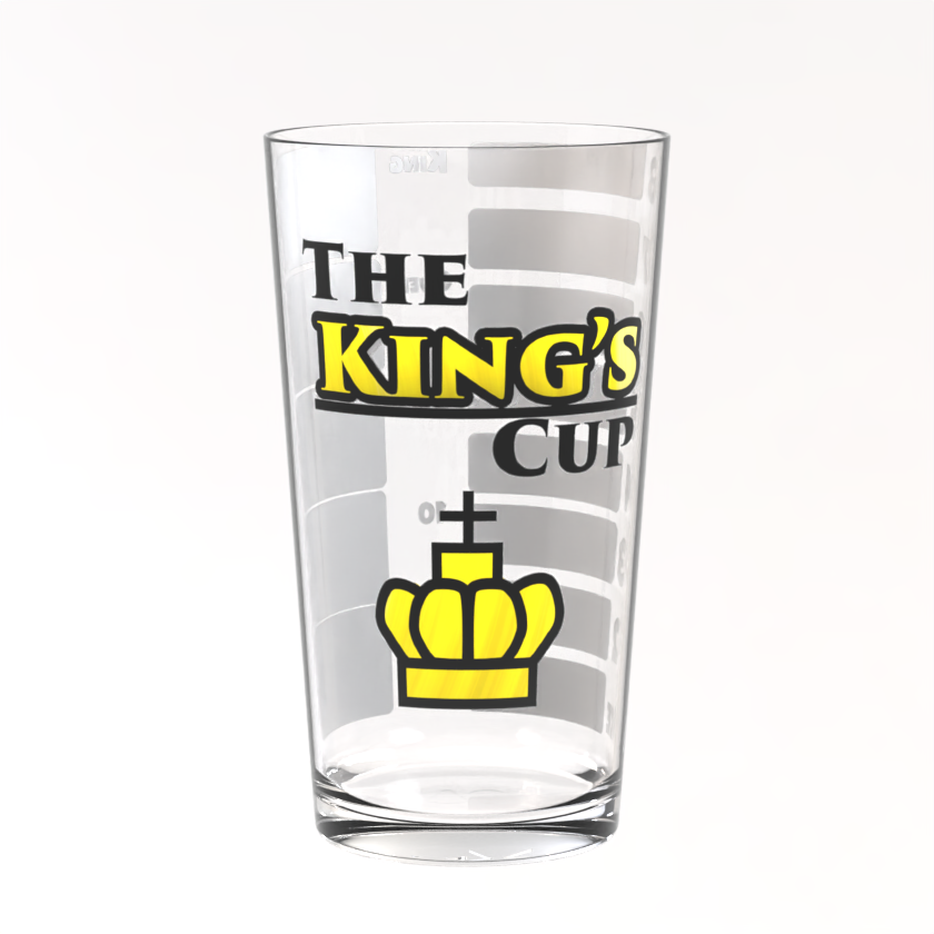 "The King's Cup" Drinking Game Glass