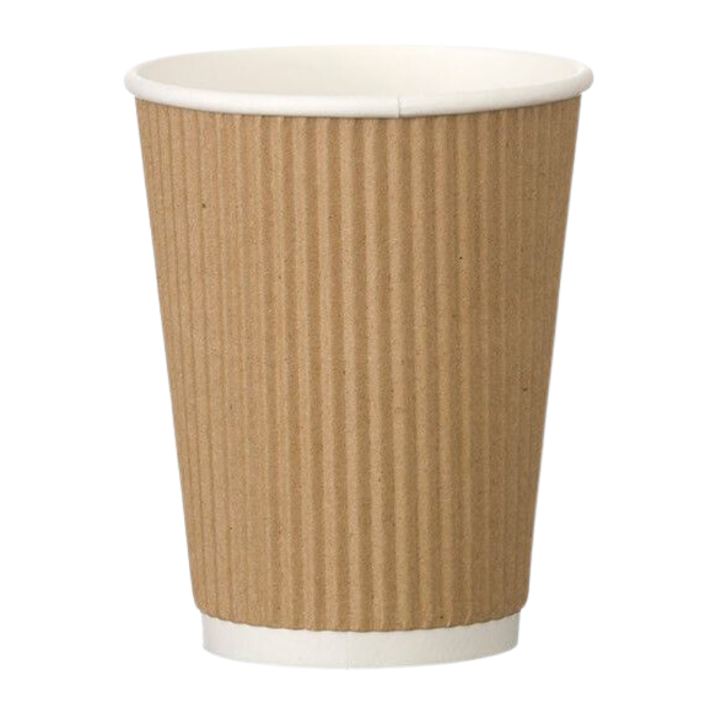 Ripple Wall Paper coffee cup in Kraft