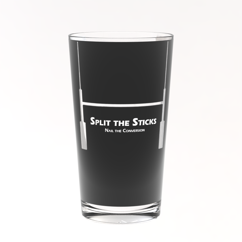 Split the Sticks – Rugby Conversion Challenge Glass