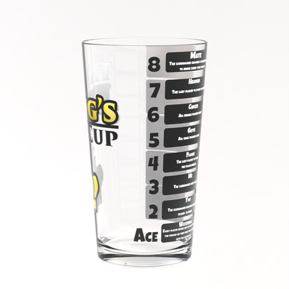"The King's Cup" Drinking Game Glass