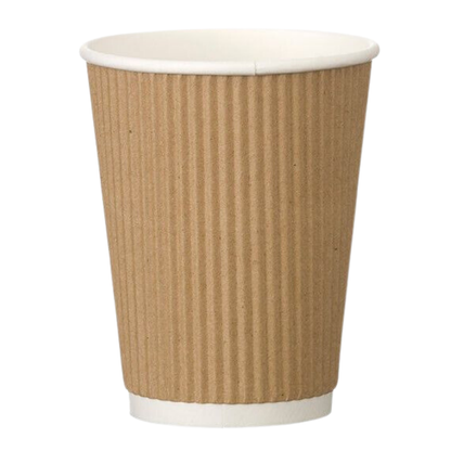 Ripple Wall Paper coffee cup in Kraft