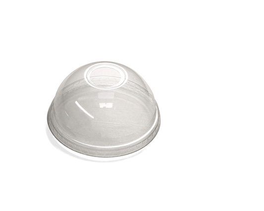 Dome Lid With Hole for Smoothie Cups | Clear | Pack of 1000 - Fits 12oz, 16oz, 20oz cups - Kartapack 