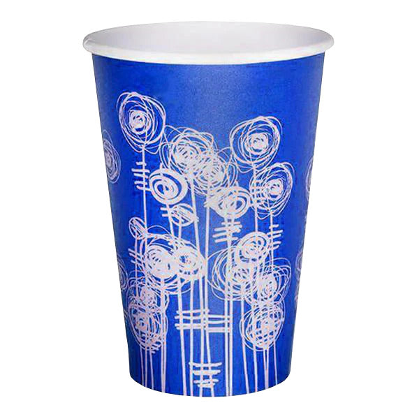 Aqua Swirl Tall Paper Water cup | 7oz | Pack of 2000 - Kartapack 